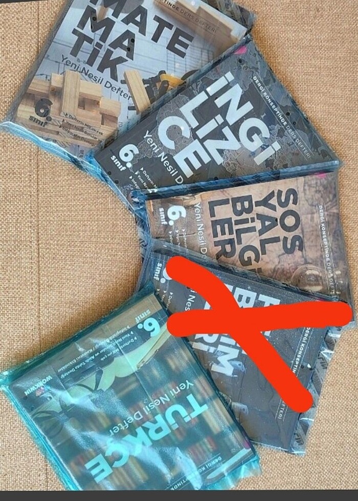 6.cı Sınıf Kaynak Kitapları 4 lü Set. Okul değişikliğinden dolay - Görsel 2