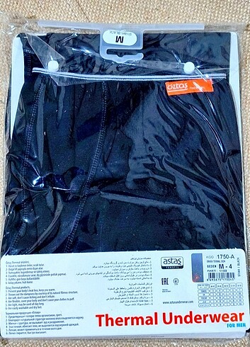 ÖZTAŞ MARKA KALİTELİ TERMAL İÇLİK ERKEK TEK ALT  M BEDEN RAFTİNG - Görsel 6