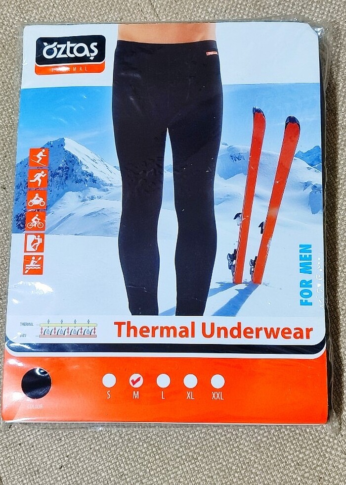 ÖZTAŞ MARKA KALİTELİ TERMAL İÇLİK ERKEK TEK ALT  M BEDEN RAFTİNG - Görsel 2