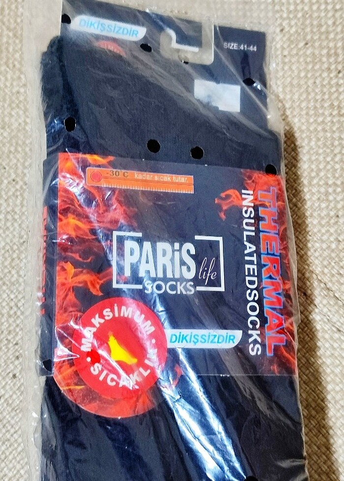 KALİTELİ PARİS TERMAL HAVLU KALIN KIŞLIK ÇORAP. ALICISINA ŞİMDİD - Görsel 2