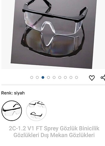 2C-1.2 V1 FT Sprey Gözlük Binicilik Gözlükleri Dış Mekan Gözlükl - Görsel 6