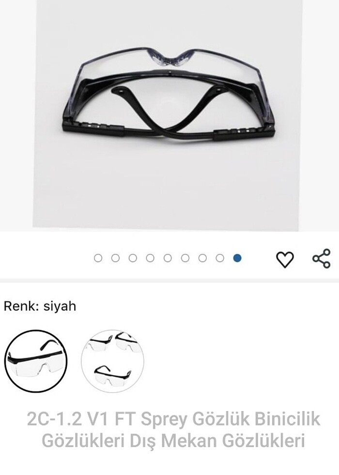 2C-1.2 V1 FT Sprey Gözlük Binicilik Gözlükleri Dış Mekan Gözlükl - Görsel 3