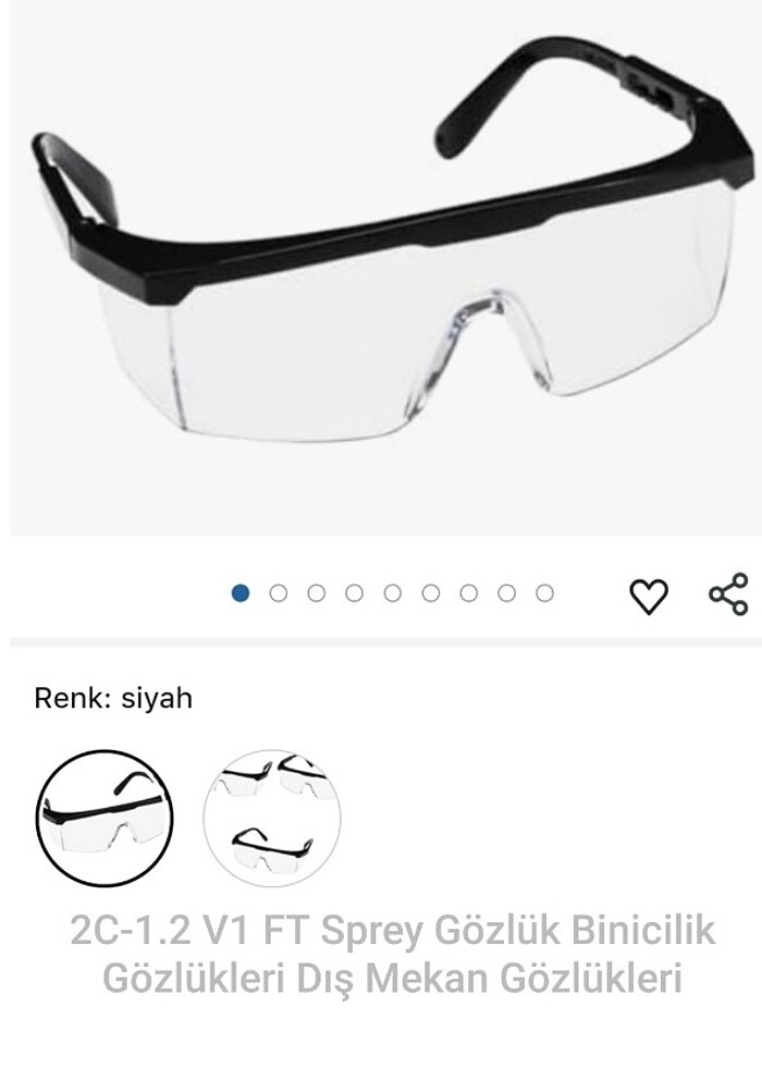 2C-1.2 V1 FT Sprey Gözlük Binicilik Gözlükleri Dış Mekan Gözlükl - Görsel 4