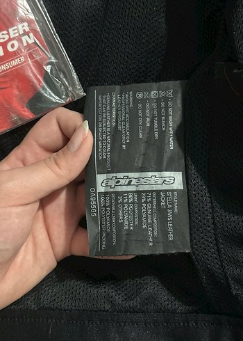 Alpinestars Stella Jaws Perforated Deri Ceket - Görsel 6