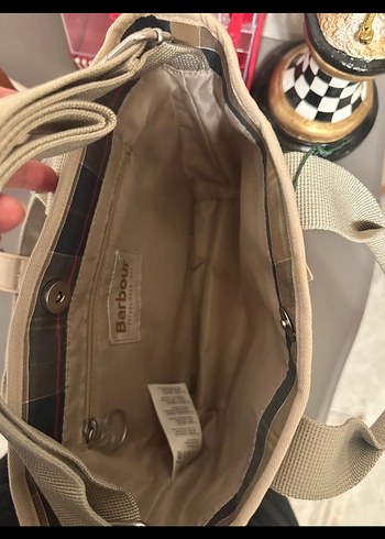 Barbour olivia tote bag Bej Keten Kadın Tote Çanta - Görsel 4