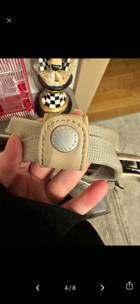 Barbour olivia tote bag Bej Keten Kadın Tote Çanta - Görsel 3