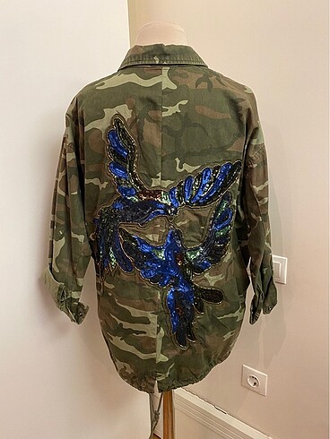 Zara kamuflaj ceket - Görsel 5
