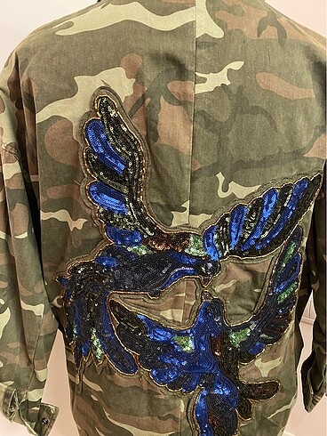 Zara kamuflaj ceket - Görsel 6