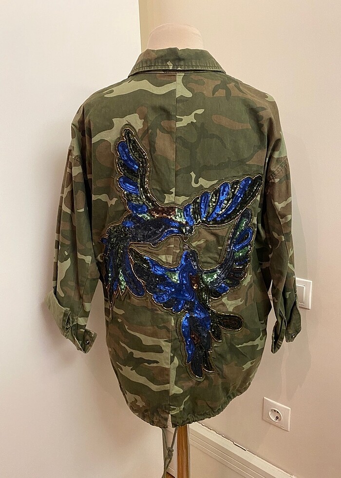 Zara kamuflaj ceket - Görsel 5