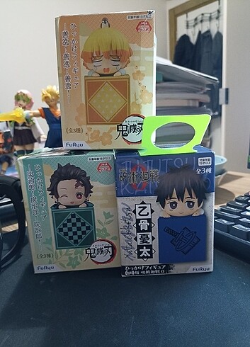 Demon Slayer Jujutsu Kaisen Furyuu Hikkake figur chibi