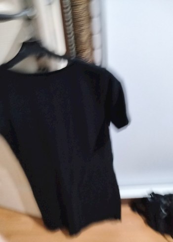 Siyah Kısa Kollu mini elbise - Görsel 2