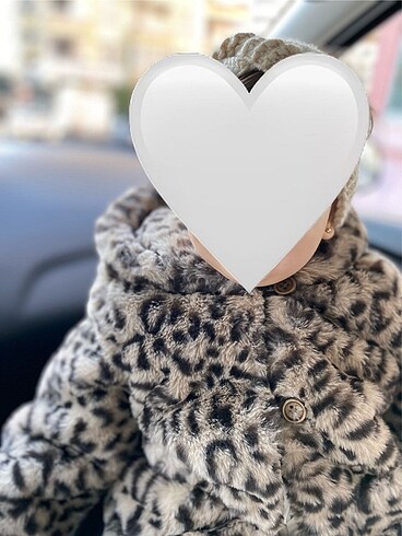 18-24 Ay Beden kahverengi Renk Mango kız çocuk kürk