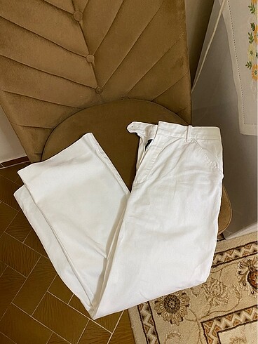 Massimo Dutti Massimo Dutti Beyaz Pantolon