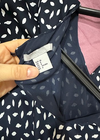 Lacivert Desenli mini Elbisesi - Görsel 2