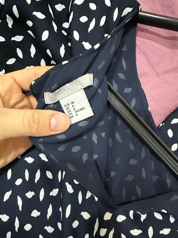 Lacivert Desenli mini Elbisesi - Görsel 2