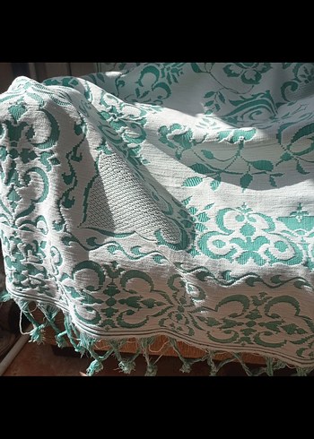 El dokuması pike yatak örtüsü - Görsel 6