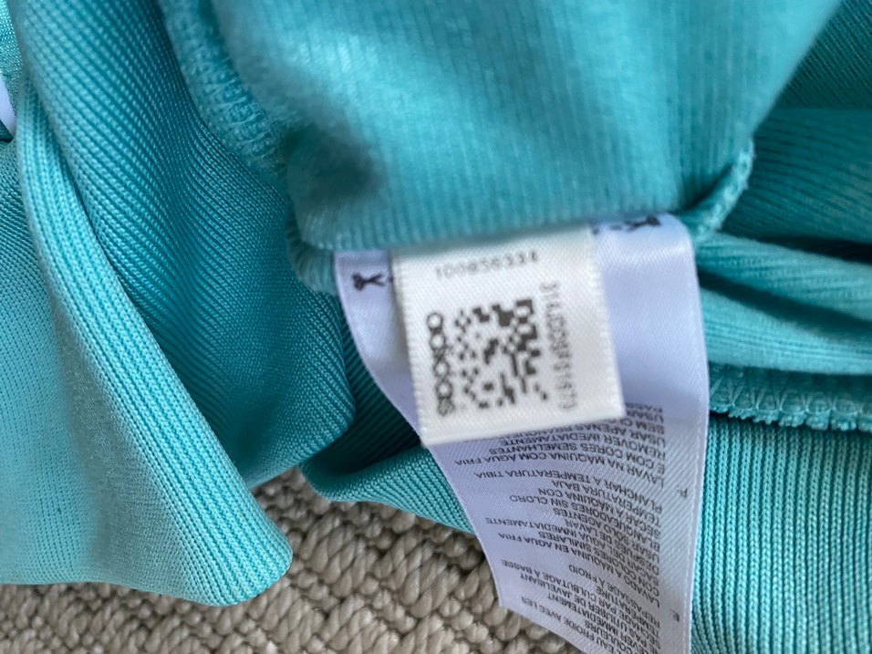 Turkuaz Fermuarlı Kadın Spor Ceket Orjinal - Görsel 5