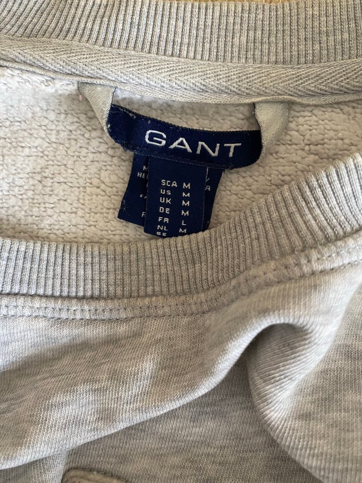 Orjinal GANT Gri Melanj Bisiklet Yaka Sweatshirt — görsel 2/5