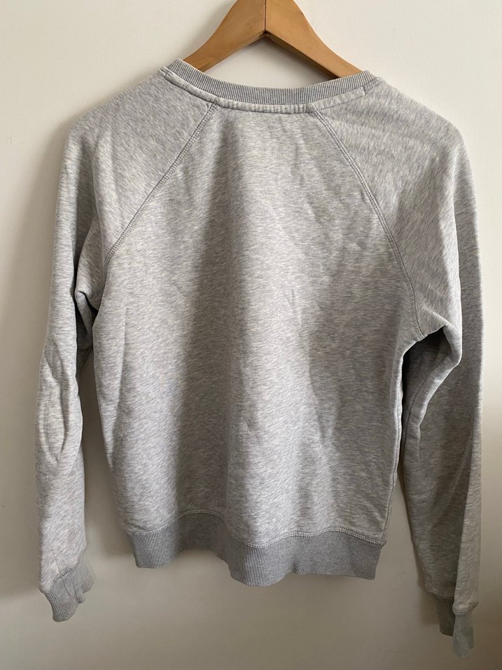 Orjinal GANT Gri Melanj Bisiklet Yaka Sweatshirt — görsel 4/5