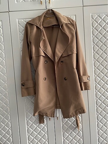 40 Beden camel Renk Trençkot
