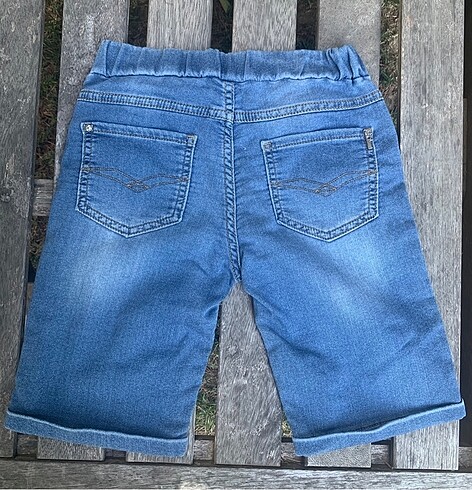 Diğer B&G Nebbati Denim Görünümlü triko Şort