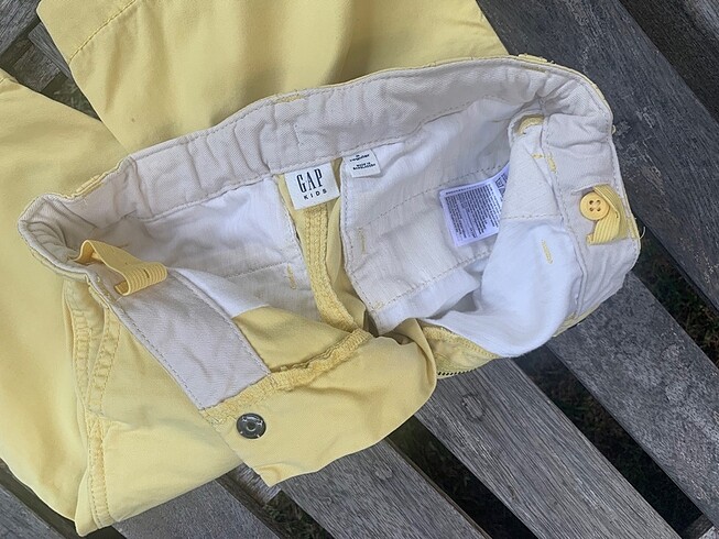 8 Yaş Beden GAP kids Erkek Çocuk Bermuda Şort - Sarı