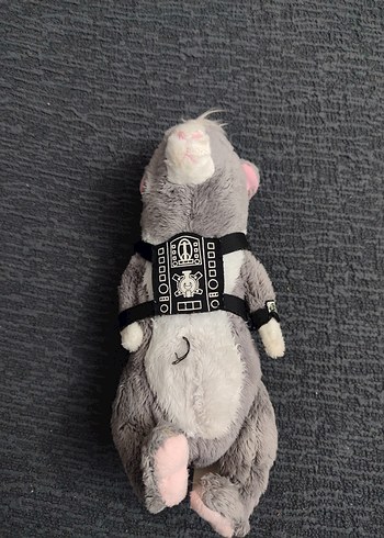 Gri Peluş Oyuncak Fare -Kedi oyuncağı
