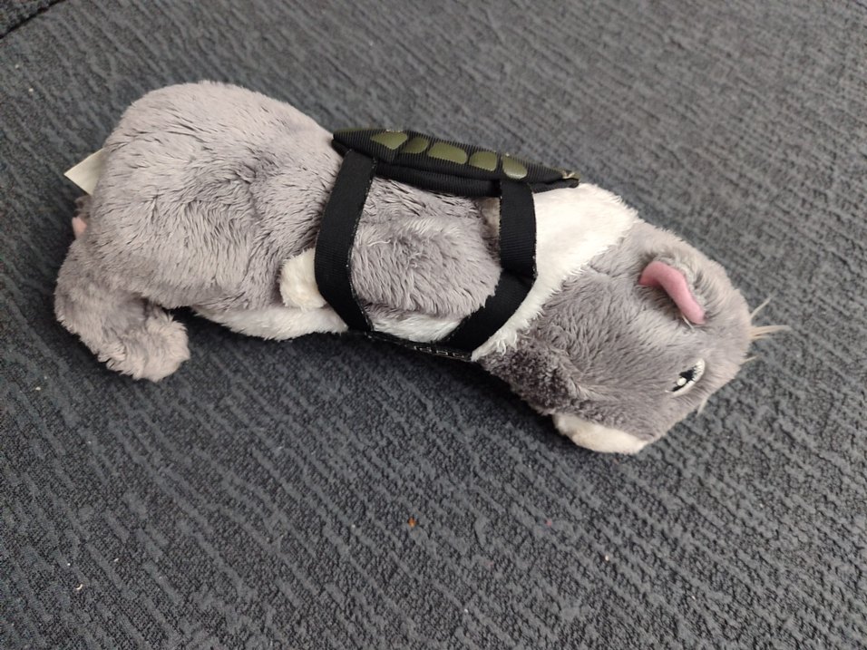 Gri Peluş Oyuncak Fare -Kedi oyuncağı - Görsel 5