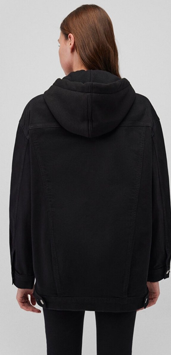 Mavi 90'lar oversize ceket L beden - Görsel 3