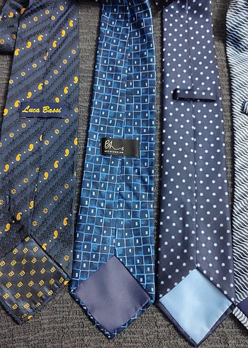 Mavi Desenli Erkek Kravat 3 adet - Görsel 2