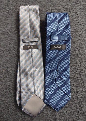 Sarar Gri Erkek Kravat Çift Set - Görsel 2