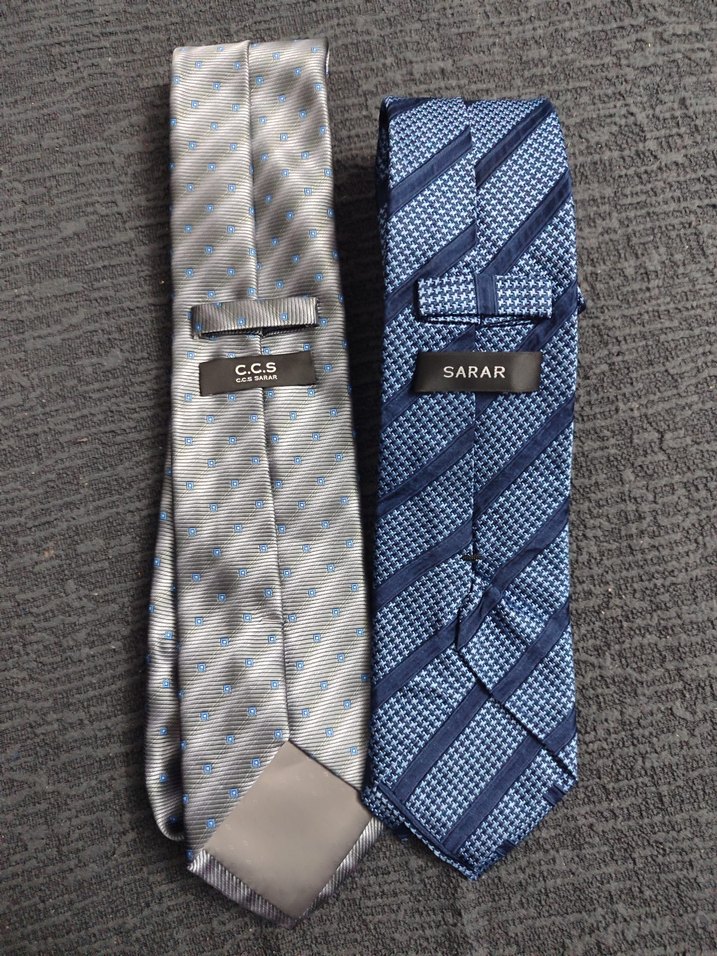 Sarar Gri Erkek Kravat Çift Set - Görsel 2