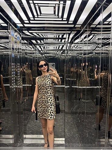 Zara Zara leoparlı elbise
