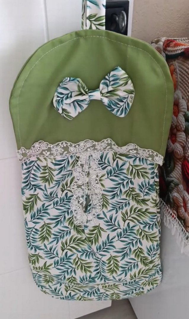 Turuncu ve Desenli poşetlik - Görsel 2