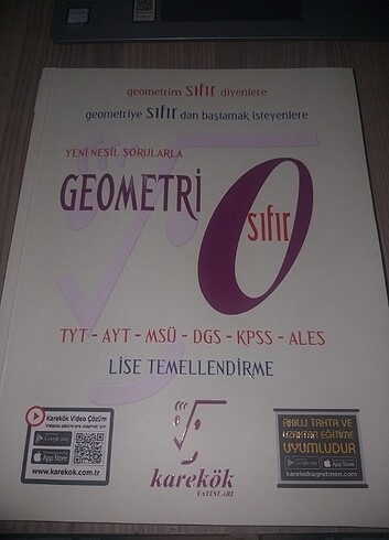 Geometri 0 yeni nesil soru karekök yayınları 