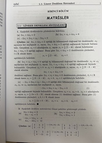 Çözümlü Lineer Cebir Alıştırmaları - Görsel 5