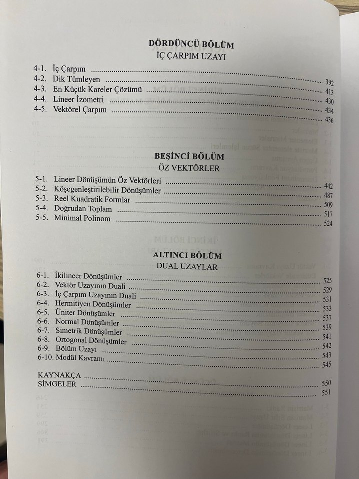 Çözümlü Lineer Cebir Alıştırmaları - Görsel 4