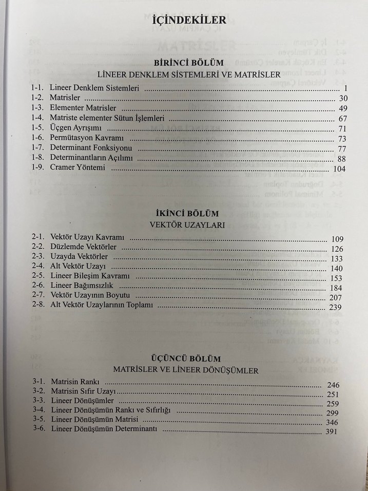 Çözümlü Lineer Cebir Alıştırmaları - Görsel 3