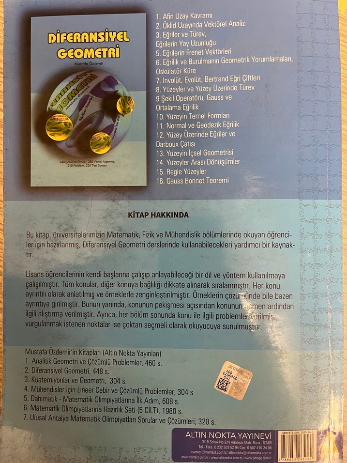 DİFERANSİYEL GEOMETRİ - Görsel 5