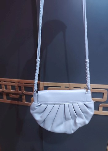 gri Renkli Fırfırlı Kadın Çanta - Görsel 4