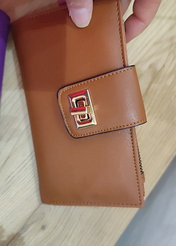 Kahverengi Deri Fermuarlı Kadın Cüzdanı - Görsel 6