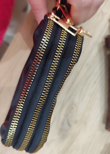 Kahverengi Deri Fermuarlı Kadın Cüzdanı - Görsel 2