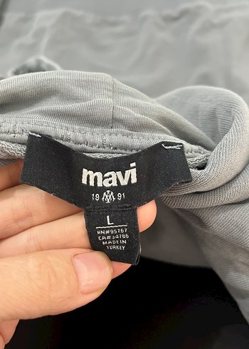 l Beden gri Renk Gri Kapüşonlu Kadın Sweatshirt
