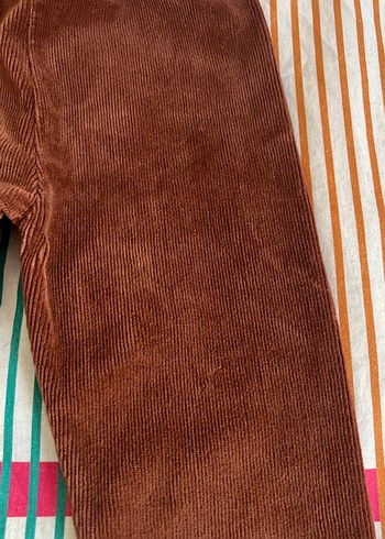 Kız Çocuk Kahverengi Süet Tayt - Görsel 2