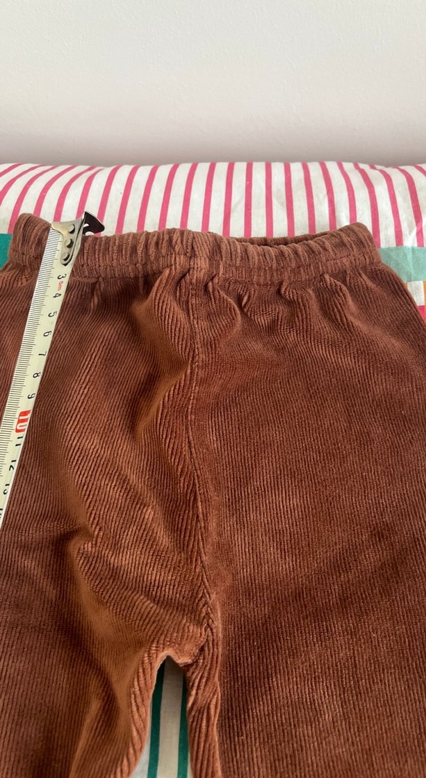 Kız Çocuk Kahverengi Süet Tayt - Görsel 3