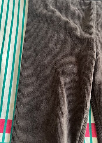 Kız Çocuk Kahverengi Pilili Tayt - Görsel 2