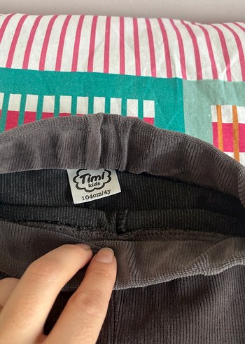 Kız Çocuk Kahverengi Pilili Tayt - Görsel 3