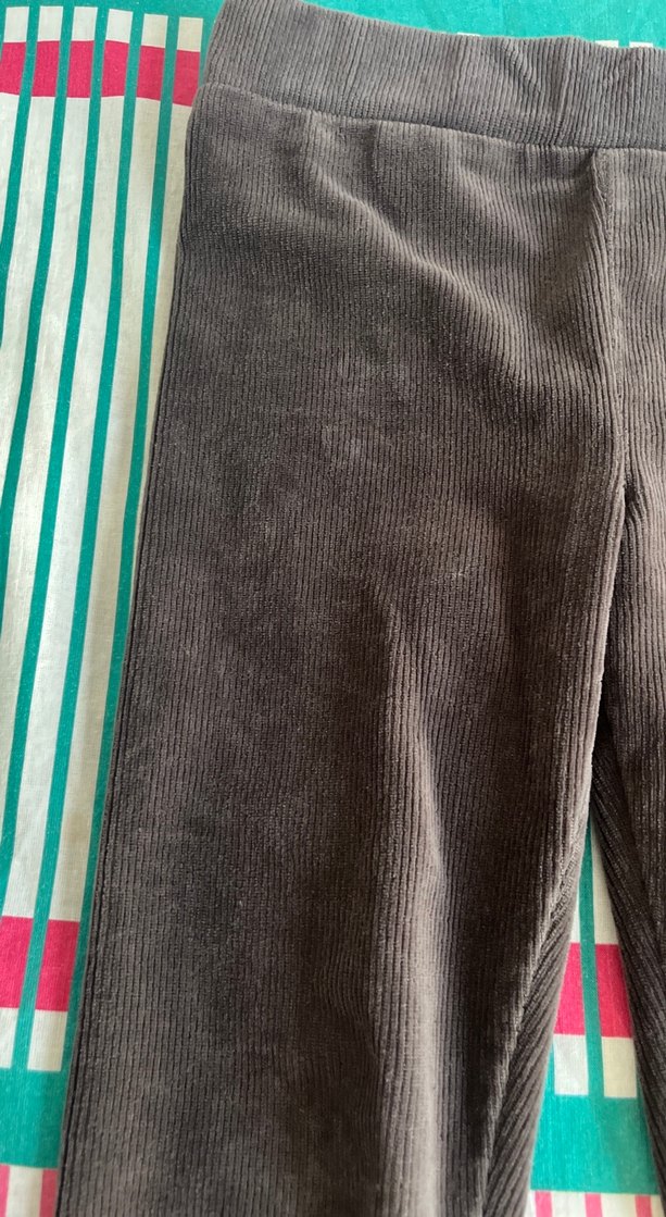 Kız Çocuk Kahverengi Pilili Tayt - Görsel 2