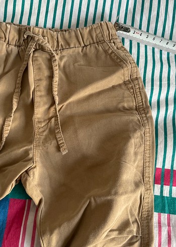 Erkek Çocuk Kahverengi Keten Bol Kesim Pantolon - Görsel 2