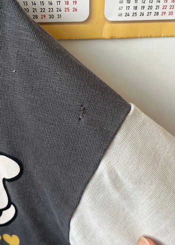 Kapüşonlu Mickey Baskılı Gri Erkek Çocuk Sweatshirt - Görsel 2